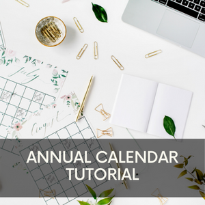 Annual Homeschool Calendar Tutorial - Startup By DESIGN™