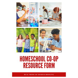 Homeschool Co-op Resource Form - Startup By DESIGN™