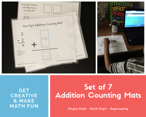 Set of 7 Addition Counting Mats - Startup By DESIGN™