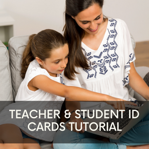 Homeschool Teacher & Student Identification Cards Tutorial - Startup By DESIGN™